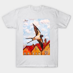 Swallow. The Symbol of Spring and Home T-Shirt